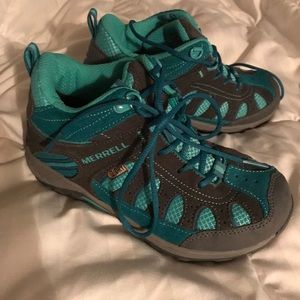 Merrell girls hiking sneakers boots size 1